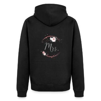 circle_mrs - Veste à capuche bio Premium Unisexe - noir - Dos - Nico (187cm)