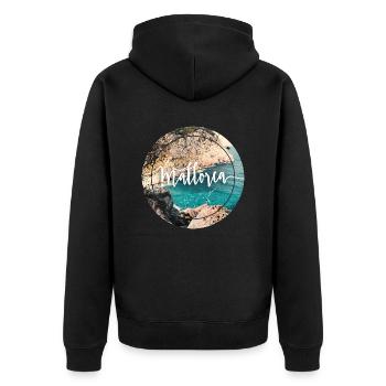Mallorca - Veste à capuche bio Premium Unisexe - noir - Dos - Nico (187cm)