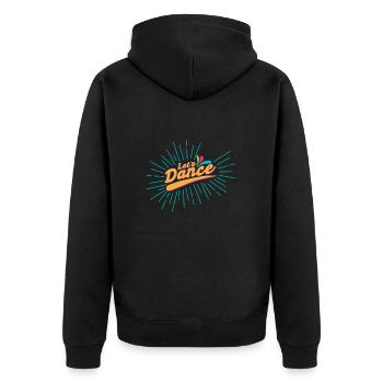Party Let's Dance Dancer Lustige Geschenkidee - Unisex Premium Bio Zip Hoodie - Schwarz - Hinten - Nico (187cm)