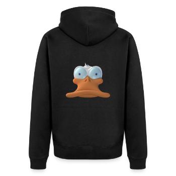 Ank - Veste à capuche bio Premium Unisexe - noir - Dos - Nico (187cm)