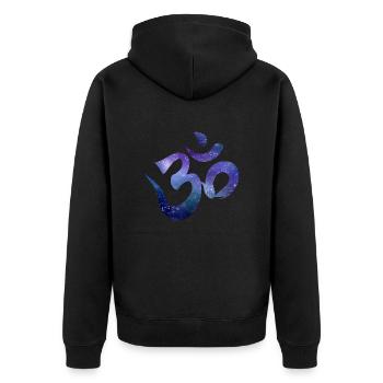 Signe Om - Veste à capuche bio Premium Unisexe - noir - Dos - Nico (187cm)