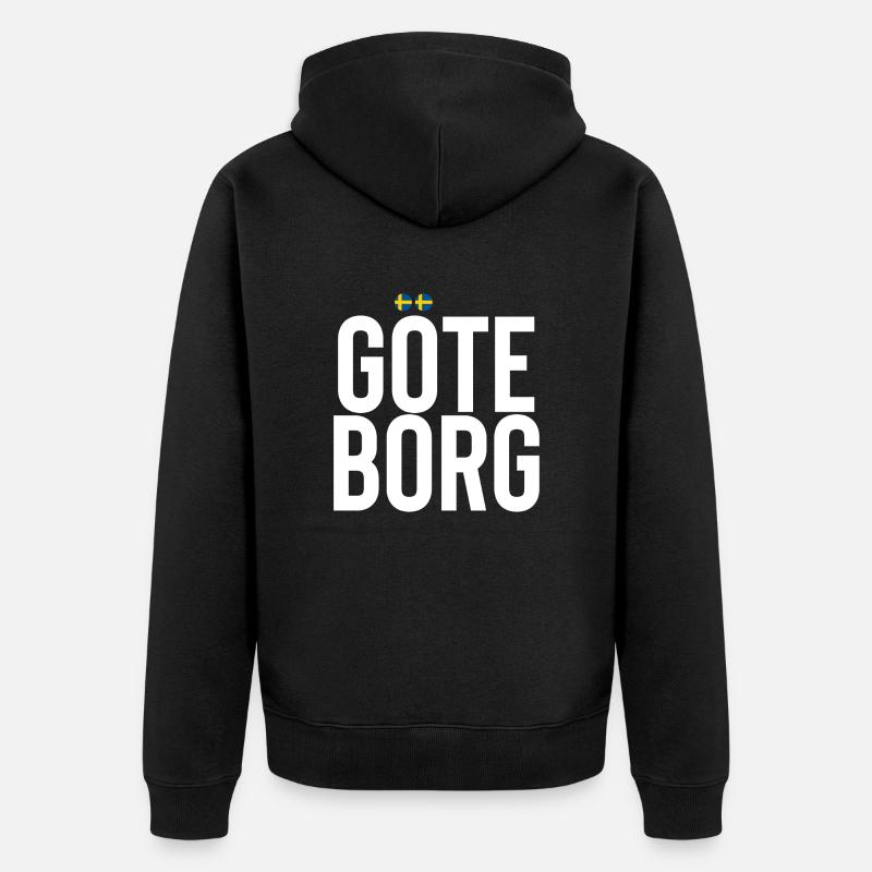 Göteborg - Veste à capuche bio Premium Unisexe - noir