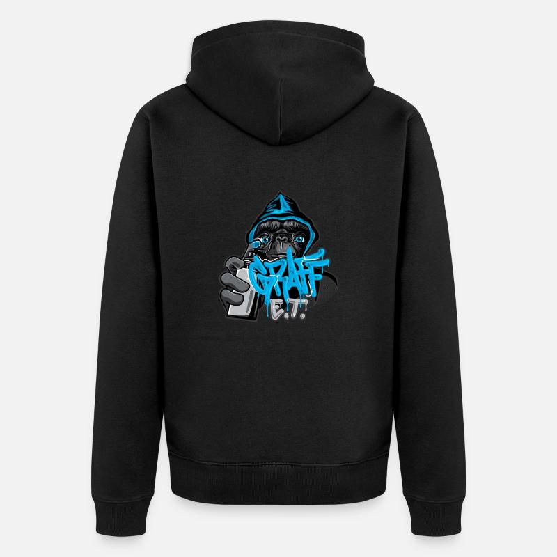 GRAFF E.T. - Veste à capuche bio Premium Unisexe - noir