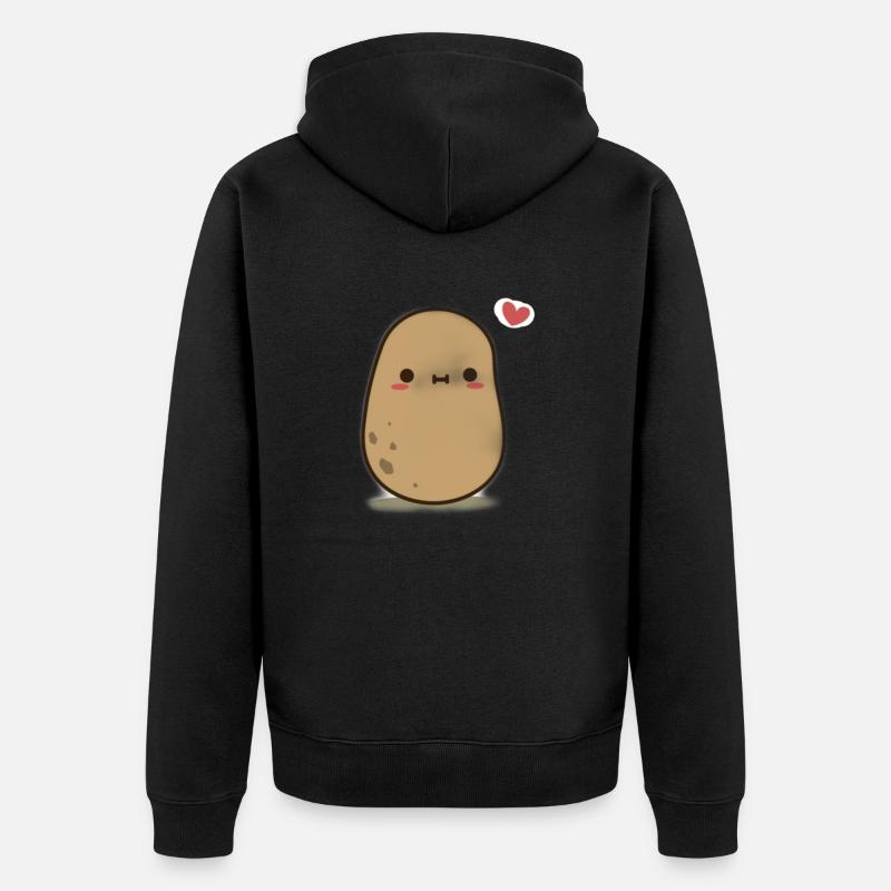 pomme de terre - Veste à capuche bio Premium Unisexe - noir