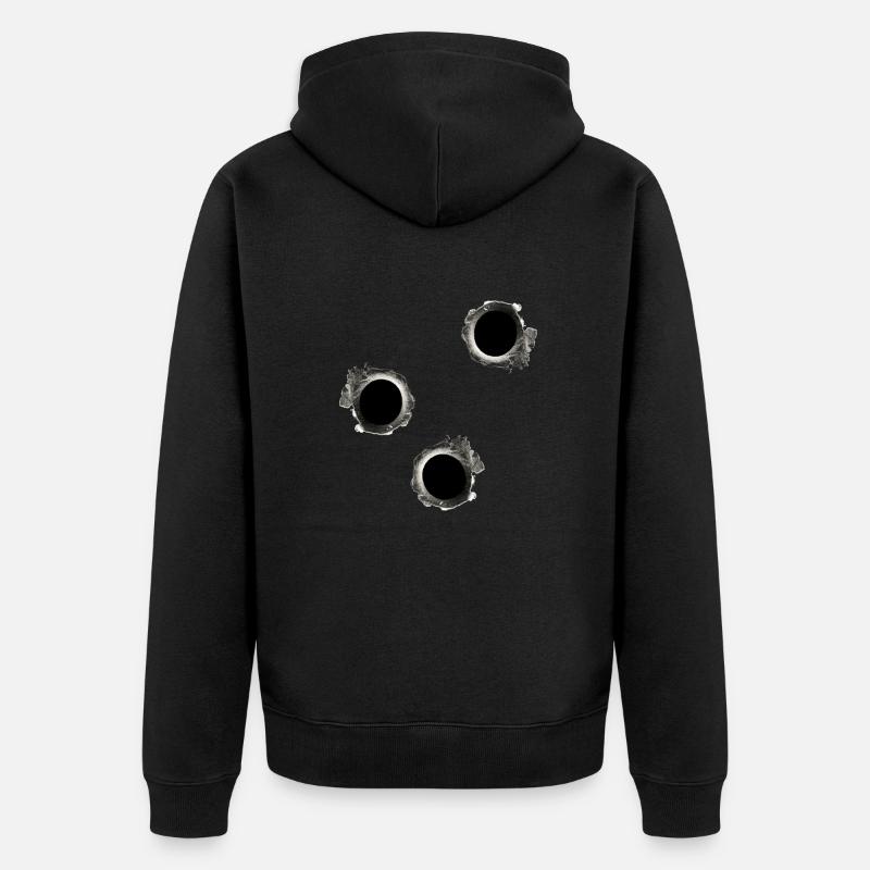 Coups de feu - Veste à capuche bio Premium Unisexe - noir