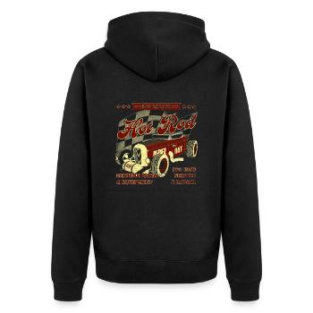 Hot Rod Rat Garage - Veste à capuche bio Premium Unisexe - noir - Dos - Nico (187cm)