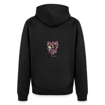 My Love Cow Plant? - Veste à capuche bio Premium Unisexe - noir - Dos - Nico (187cm)