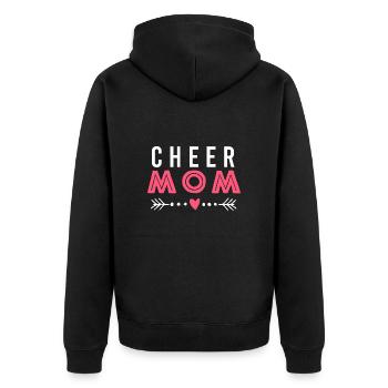Cheerleading Cheer Mom Idée cadeau drôle - Veste à capuche bio Premium Unisexe - noir - Dos - Nico (187cm)
