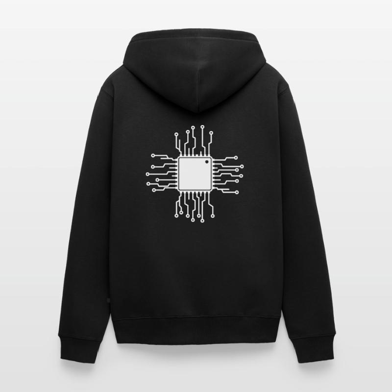 PCB & CPU - Technology & Informatics Gift Idea Unisex Premium Organic Zip Hoodie