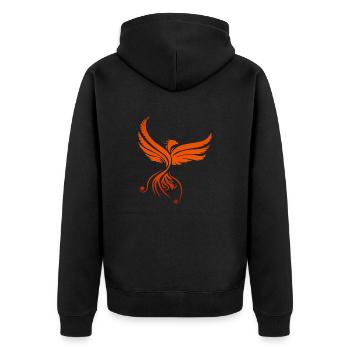 Egypte symbole Phénix idée de cadeau - Veste à capuche bio Premium Unisexe - noir - Dos - Nico (187cm)