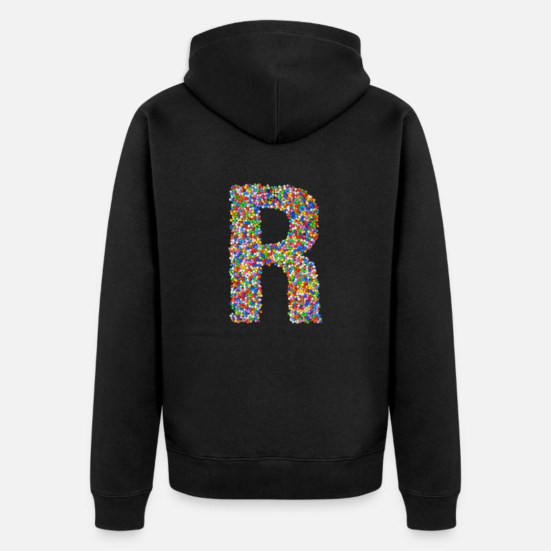 R - Veste à capuche bio Premium Unisexe - noir