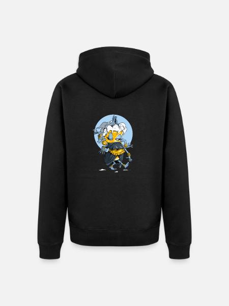 Beery dance - Unisex Premium Organic Zip Hoodie - black