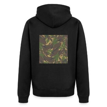 Camouflage hollandais - Veste à capuche bio Premium Unisexe - noir - Dos - Nico (187cm)