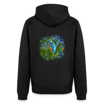 Oiseau - Veste à capuche bio Premium Unisexe - noir - Dos - Nico (187cm)