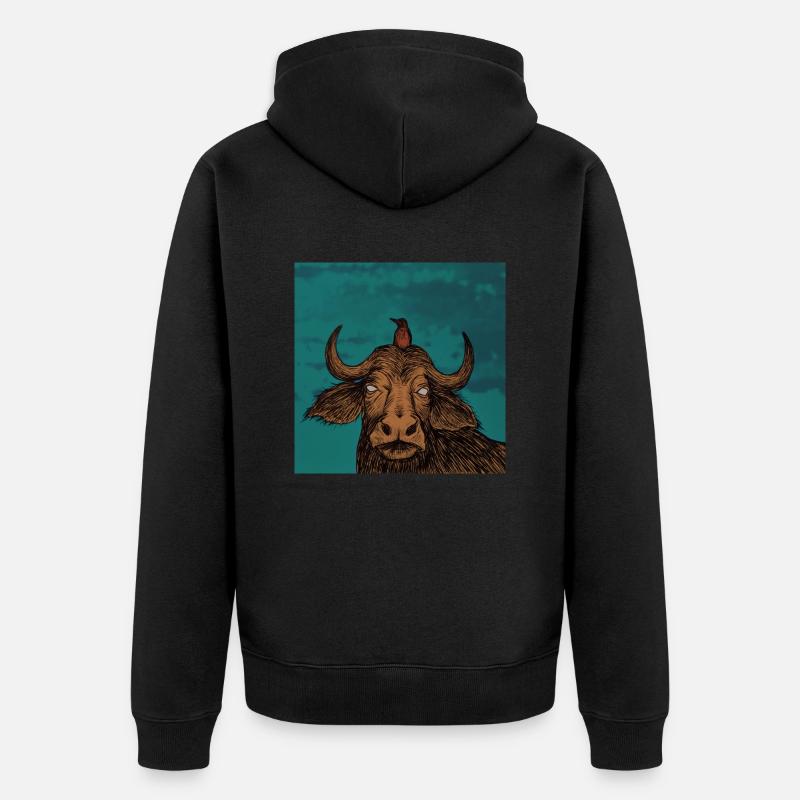 buffle - Veste à capuche bio Premium Unisexe - noir