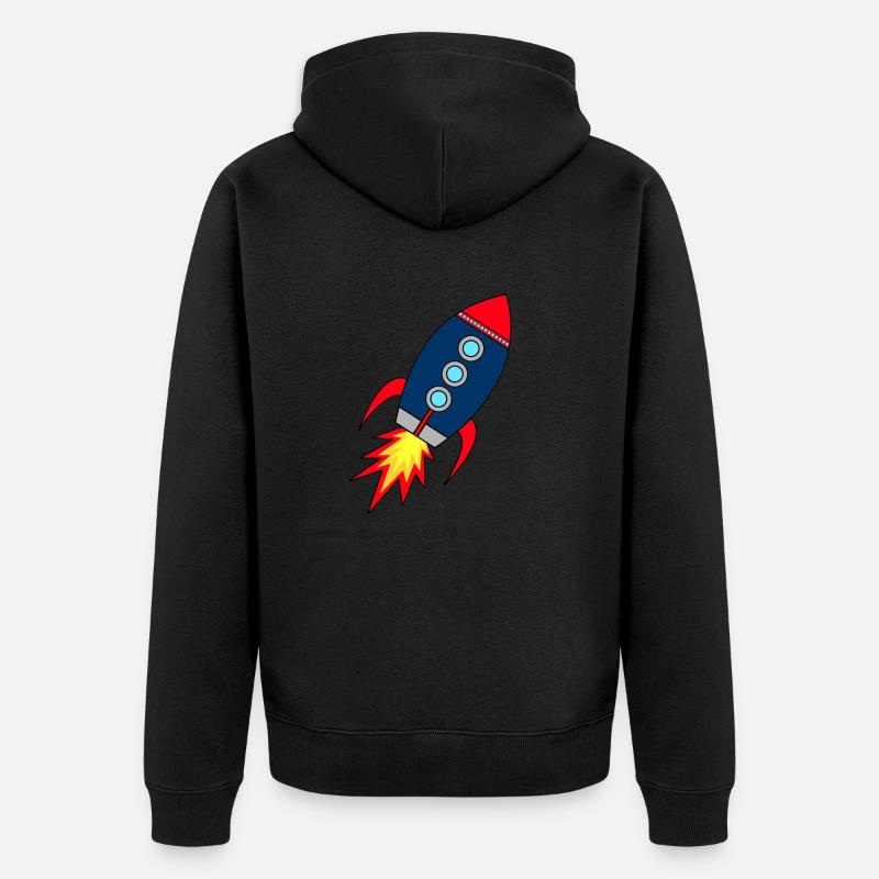 Lancement de fusée Rocket * - Veste à capuche bio Premium Unisexe - noir