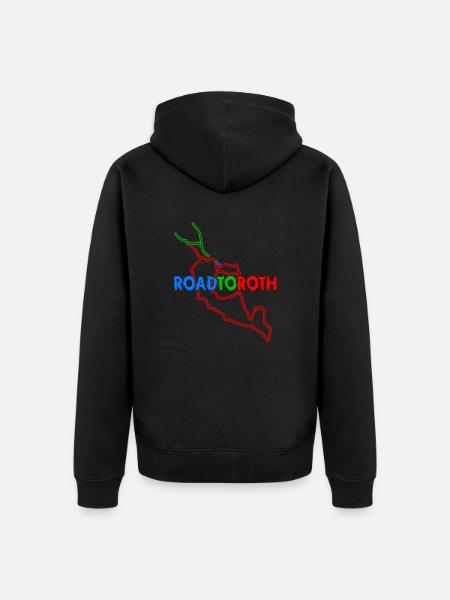 Road to Roth - Unisex Premium Organic Zip Hoodie - black