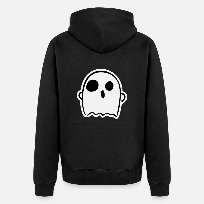 Fantôme mignon - Veste à capuche bio Premium Unisexe - noir