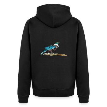 Cadeau de tatouage tribal polynésien de voilier maori - Veste à capuche bio Premium Unisexe - noir - Dos - Nico (187cm)