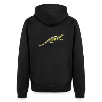 Salamandre de feu - Veste à capuche bio Premium Unisexe - noir - Dos - Nico (187cm)