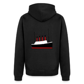 TITANIC LEGEND - Veste à capuche bio Premium Unisexe - noir - Dos - Nico (187cm)