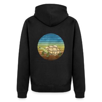 Tortue - Veste à capuche bio Premium Unisexe - noir - Dos - Nico (187cm)