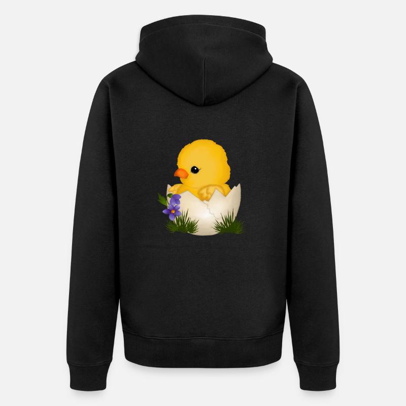 Bébé poussin - Veste à capuche bio Premium Unisexe - noir