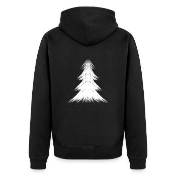 Arbre stylisé - sapin de Noël - sapin - Veste à capuche bio Premium Unisexe - noir - Dos - Nico (187cm)