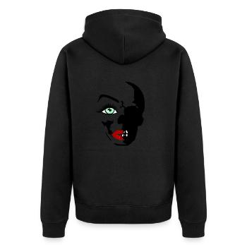beauté yeux morts - Veste à capuche bio Premium Unisexe - noir - Dos - Nico (187cm)