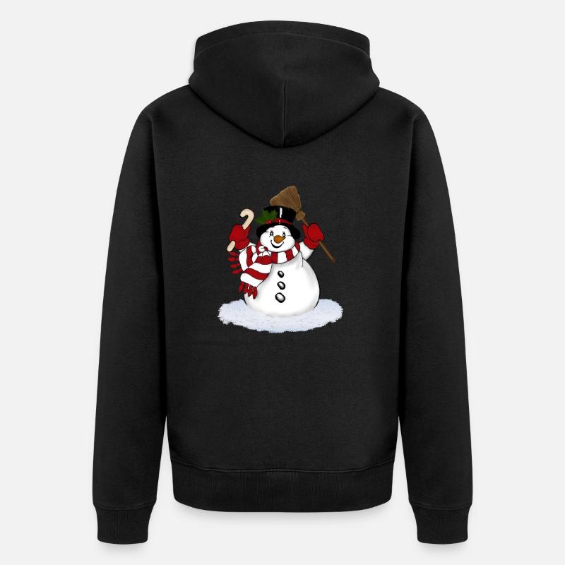 bonhomme de neige - Veste à capuche bio Premium Unisexe - noir