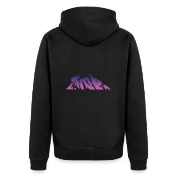 Idée cadeau de grimpeur Tibet Yak - Veste à capuche bio Premium Unisexe - noir - Dos - Nico (187cm)