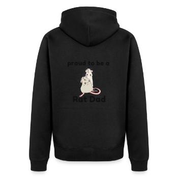 Papa rat - Veste à capuche bio Premium Unisexe - noir - Dos - Nico (187cm)