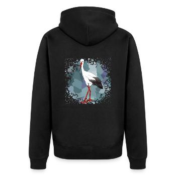 Cigogne - Veste à capuche bio Premium Unisexe - noir - Dos - Nico (187cm)