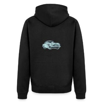Voiture de sport - Veste à capuche bio Premium Unisexe - noir - Dos - Nico (187cm)