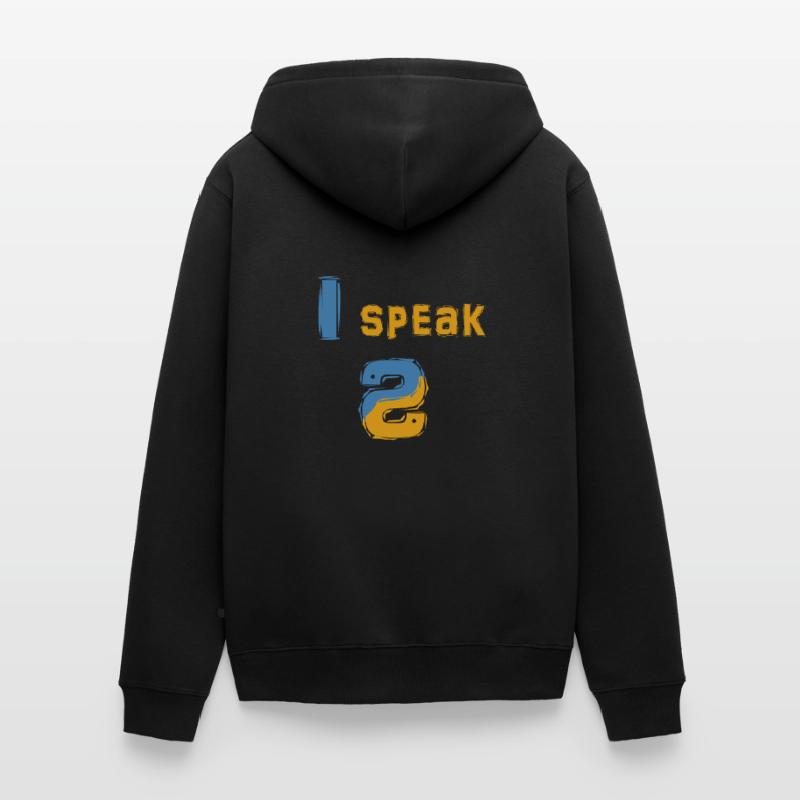 I Speak Python - Pour tous les codeurs en Python Veste à capuche bio Premium Unisexe