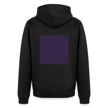 Violet foncé, violet (également personnalisable) - Veste à capuche bio Premium Unisexe - noir - Dos - Nico (187cm)