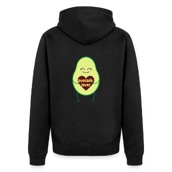 Avocat lover - Veste à capuche bio Premium Unisexe - noir - Dos - Nico (187cm)