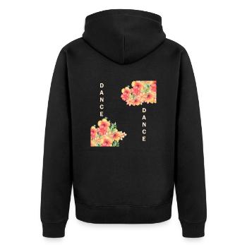 Dance dance - Unisex Premium Organic Zip Hoodie - black - Back - Nico (187cm)