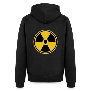 Radioactif - Veste à capuche bio Premium Unisexe - noir - Dos - Nico (187cm)