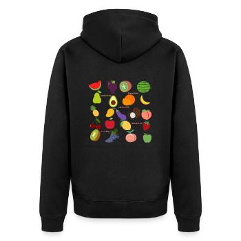 FRUITS DÉLICIEUX - Veste à capuche bio Premium Unisexe - noir - Dos - Nico (187cm)