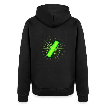 Uranium - Veste à capuche bio Premium Unisexe - noir - Dos - Nico (187cm)