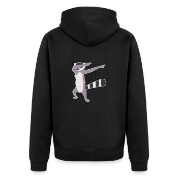 Dabbing Lemur Dab Dancer Lemur Lover Idée cadeau - Veste à capuche bio Premium Unisexe - noir - Dos - Nico (187cm)
