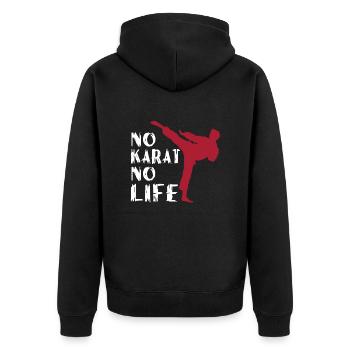 Karaté - Veste à capuche bio Premium Unisexe - noir - Dos - Nico (187cm)