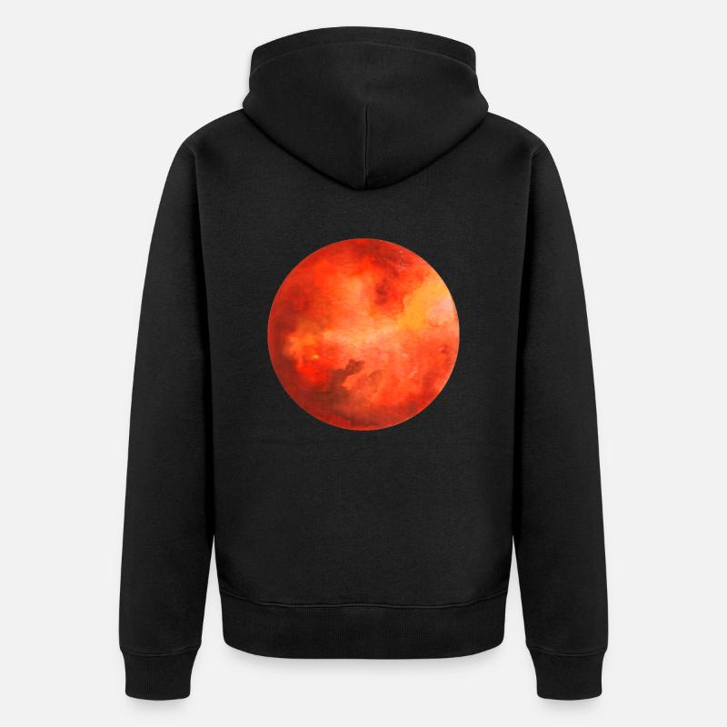 Mars ( Mars ) - Veste à capuche bio Premium Unisexe - noir
