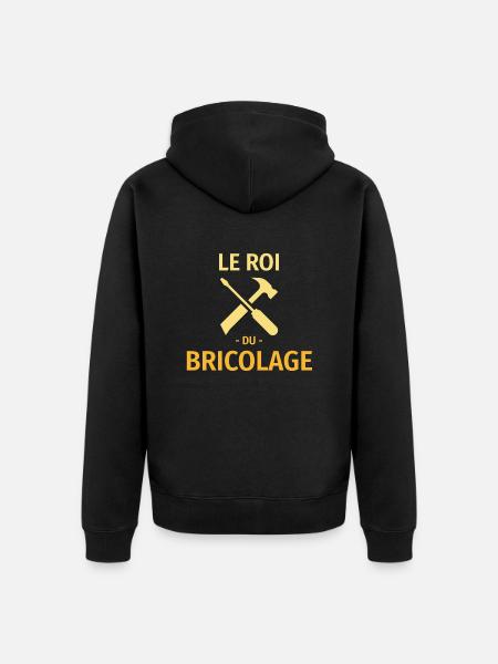 Le roi du bricolage - Veste à capuche bio Premium Unisexe - noir