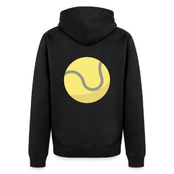Tennis Ball - Veste à capuche bio Premium Unisexe - noir - Dos - Nico (187cm)
