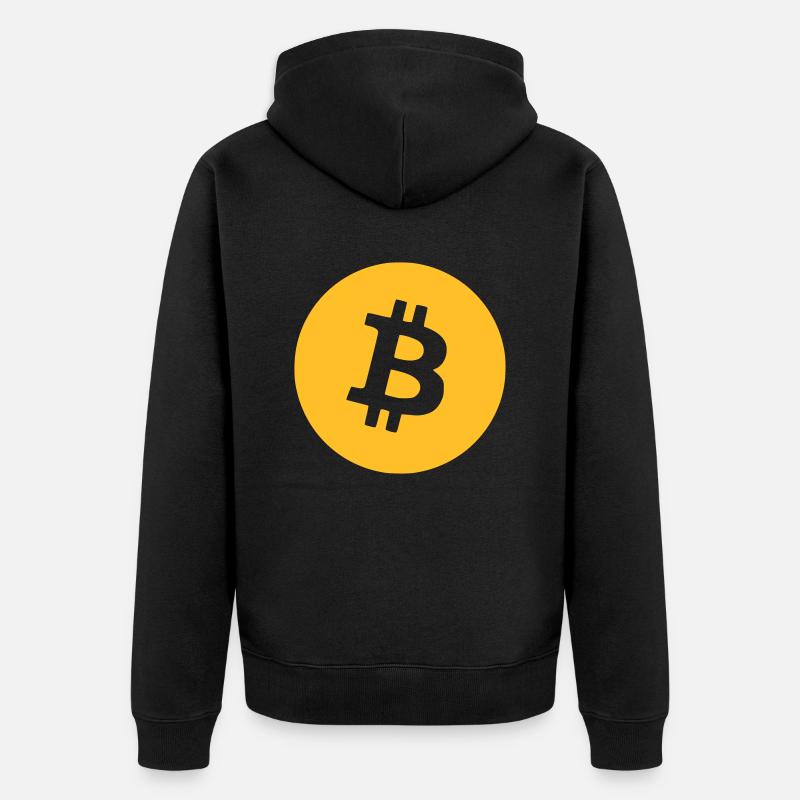 Le bitcoin - Veste à capuche bio Premium Unisexe - noir