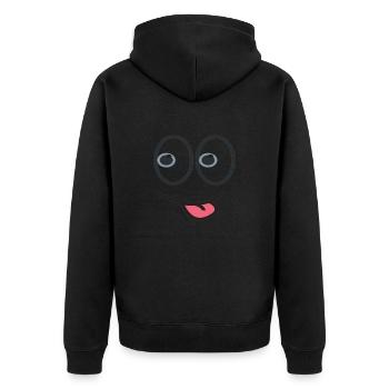 Be Happy - Veste à capuche bio Premium Unisexe - noir - Dos - Nico (187cm)