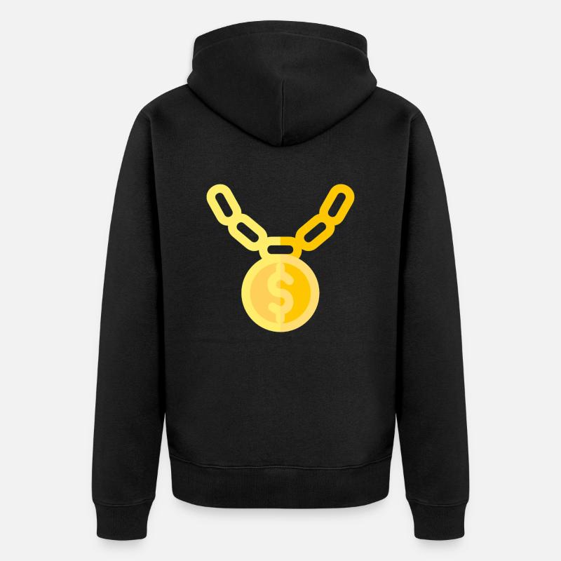 Collier - Veste à capuche bio Premium Unisexe - noir