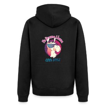cool style - Veste à capuche bio Premium Unisexe - noir - Dos - Nico (187cm)